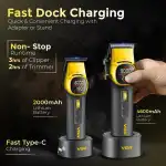 ست ماشین اصلاح حجم زن و خط زن حرفه‌ای وی جی آر مدل V-885S2