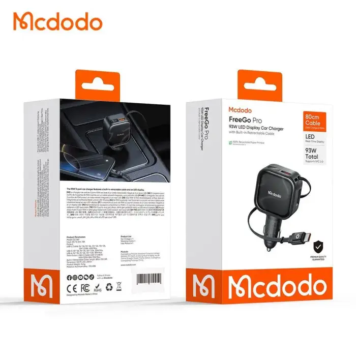 شارژر فندکی مک‌دودو Mcdodo CC-8670