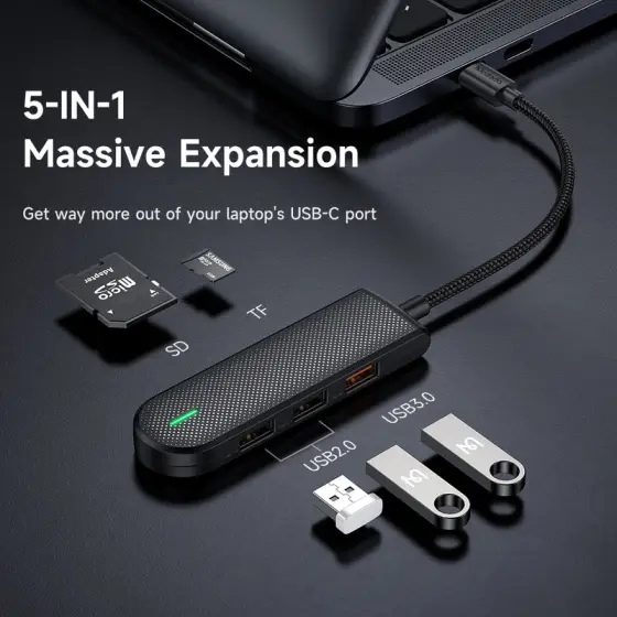 هاب USB-C مک دودو 5 پورت مدل HU-1430