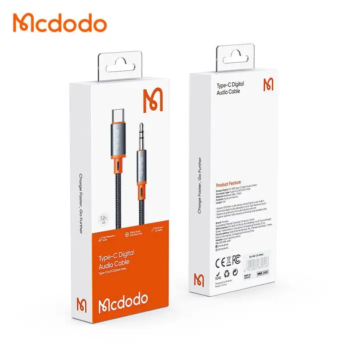 کابل تبدیل USB-C به جک 3.5 مک‌دودو مدل CA-082