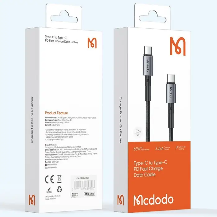 کابل USB-C مک دودو مدل CA-313 طول 1 متر