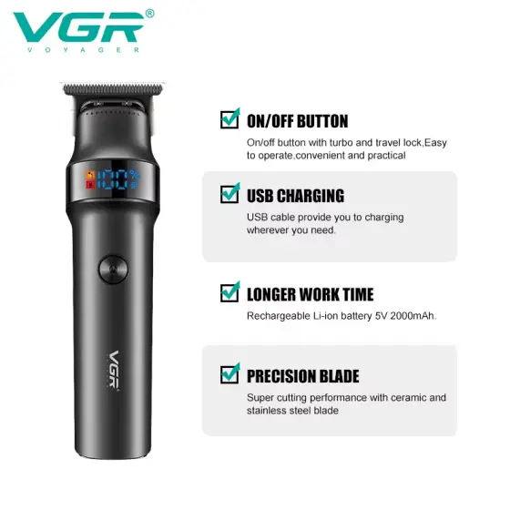 ماشین اصلاح موی سر و صورت VGR مدل V-987