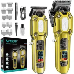 ست ماشین اصلاح حجم زن و خط زن وی جی آر مدل V-600B-900B