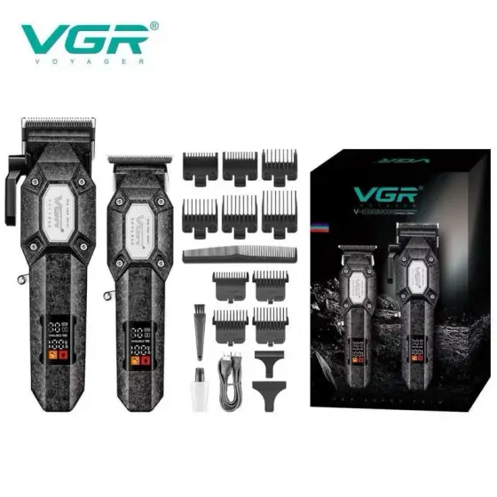 ست ماشین اصلاح حجم زن و خط زن وی جی آر مدل V-600B-900B