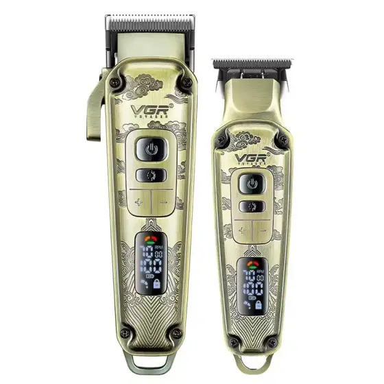 ست حرفه‌ای ماشین اصلاح سر و خط زن وی جی آر مدل V-643